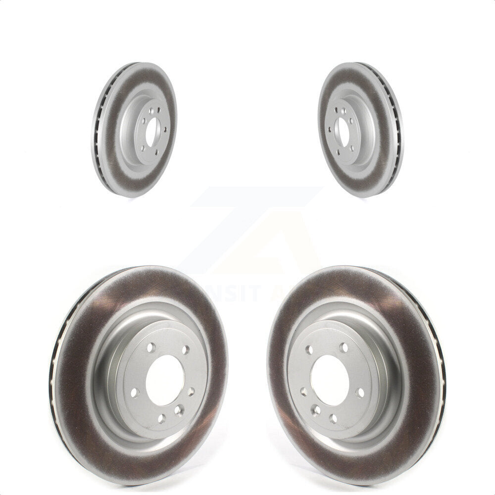 Front Rear Coated Disc Brake Rotors Kit For Land Rover Range Sport Discovery KG-101301
