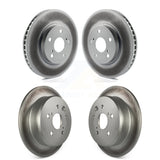 Front Rear Coated Disc Brake Rotors Kit For Lexus IS250 KG-101040