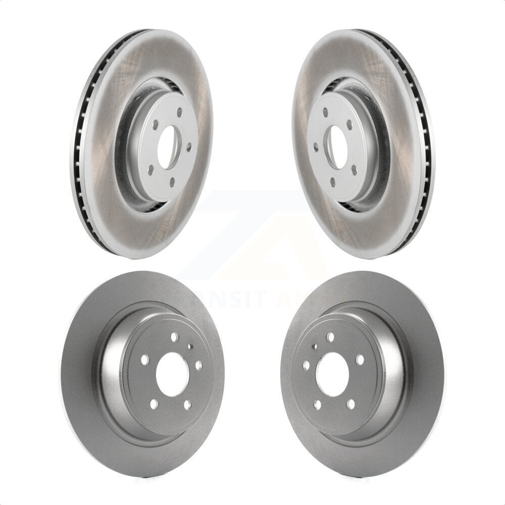 Front Rear Coated Disc Brake Rotors Kit For Lincoln MKC KG-100815
