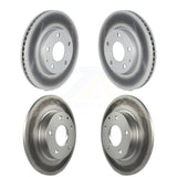 Front Rear Coated Disc Brake Rotors Kit For Mazda 3 KG-101591