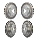 Front Rear Coated Disc Brake Rotors Kit For Mercedes-Benz E350 E400 With 322mm Diameter Rotor KG-101131
