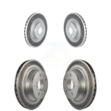 Front Rear Coated Disc Brake Rotors Kit For Mercedes-Benz E400 With 344mm Diameter Rotor KG-101576