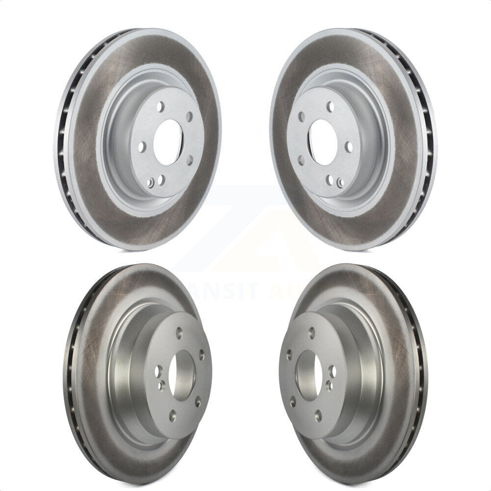Front Rear Coated Disc Brake Rotors Kit For Mercedes-Benz GLK350 CLS550 CLS500 GLK250 E550 KG-101049