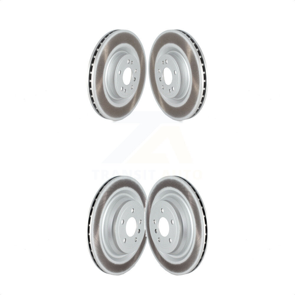 Front Rear Coated Disc Brake Rotors Kit For Mercedes-Benz GLS450 GL450 GL350 GLS350d KG-101564