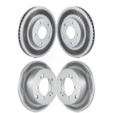 Front Rear Coated Disc Brake Rotors Kit For Mitsubishi Chrysler Sebring Dodge Stratus Eclipse Galant Lancer KG-100821