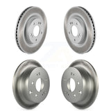 Front Rear Coated Disc Brake Rotors Kit For Mitsubishi Galant Eclipse KG-101013