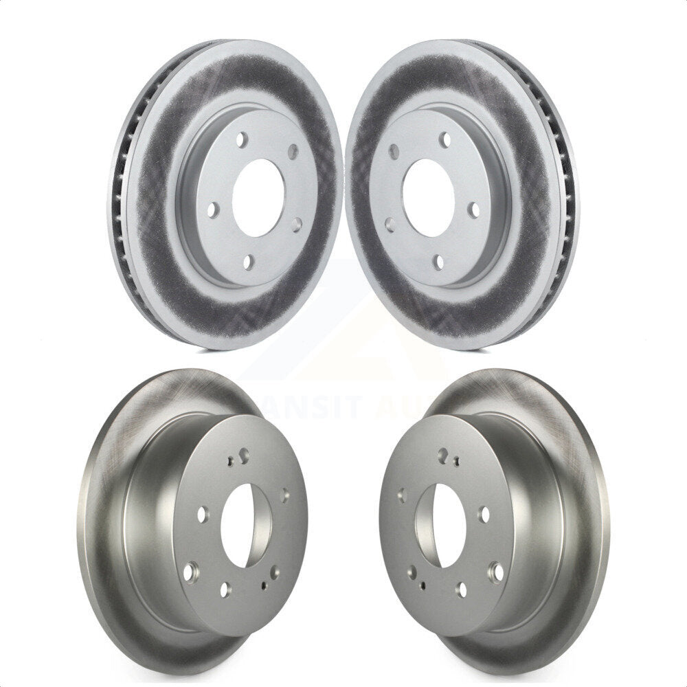 Front Rear Coated Disc Brake Rotors Kit For Mitsubishi Galant KG-100822