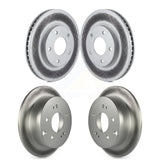 Front Rear Coated Disc Brake Rotors Kit For Mitsubishi Galant KG-100822
