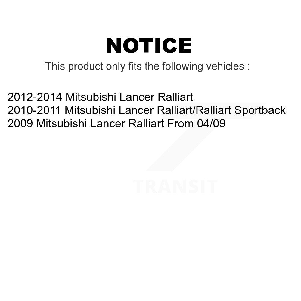 Front Rear Coated Disc Brake Rotors Kit For Mitsubishi Lancer KG-101150