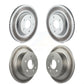 Front Rear Coated Disc Brake Rotors Kit For Nissan Altima KG-101054