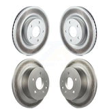 Front Rear Coated Disc Brake Rotors Kit For Nissan Altima KG-101054