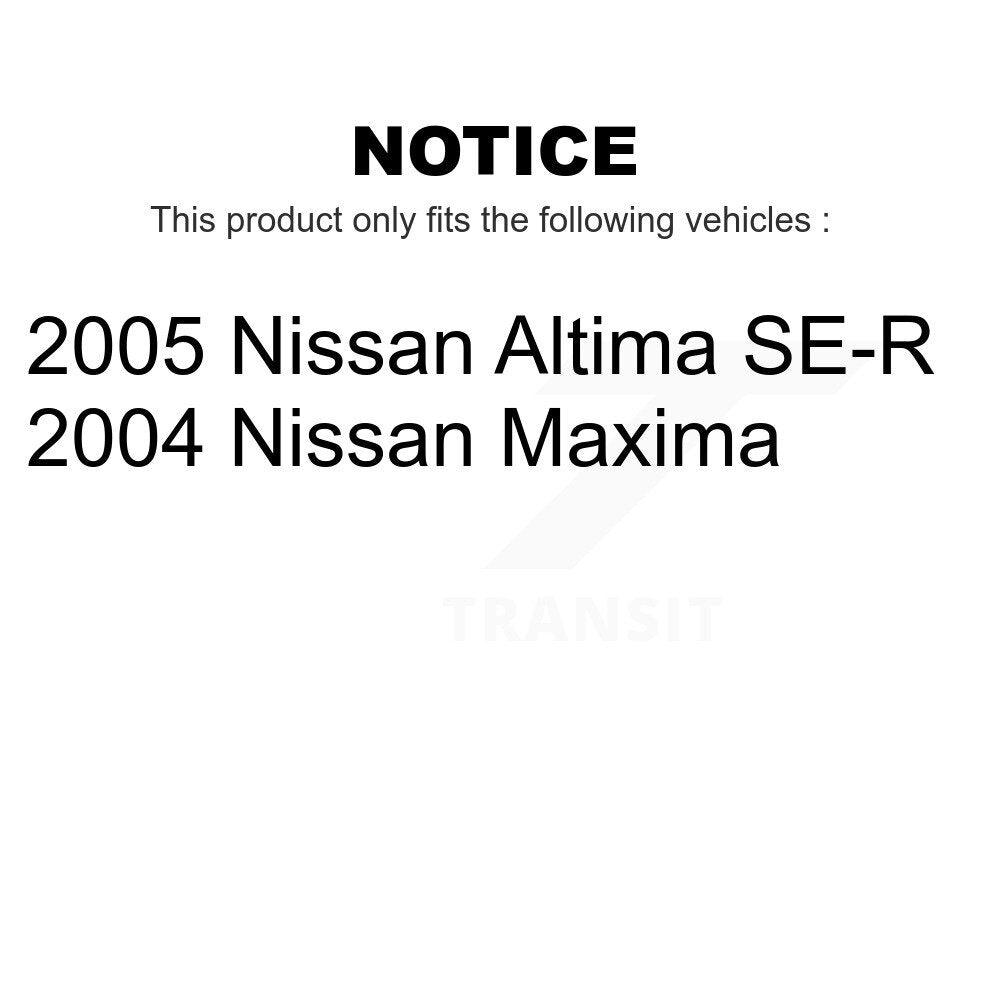 Front Rear Coated Disc Brake Rotors Kit For Nissan Altima Maxima KG-100951