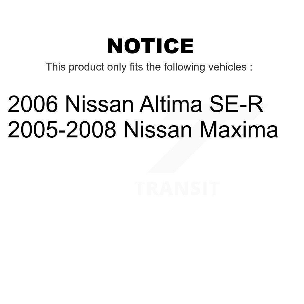 Front Rear Coated Disc Brake Rotors Kit For Nissan Altima Maxima KG-100966