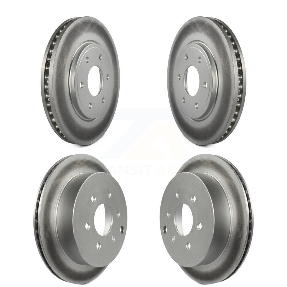 Front Rear Coated Disc Brake Rotors Kit For Nissan Frontier Suzuki Equator 2.5L KG-100987