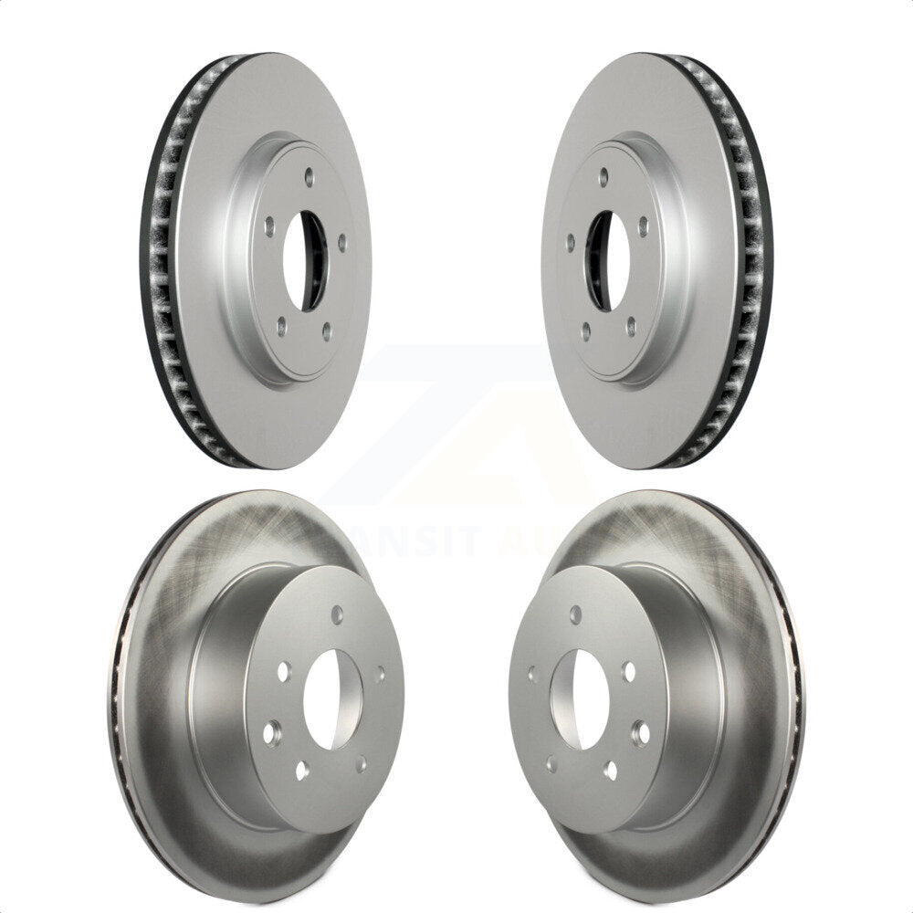 Front Rear Coated Disc Brake Rotors Kit For Nissan LEAF KG-101138