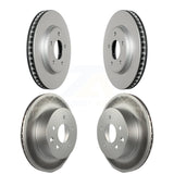 Front Rear Coated Disc Brake Rotors Kit For Nissan LEAF KG-101138