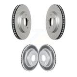 Front Rear Coated Disc Brake Rotors Kit For Nissan LEAF KG-101574
