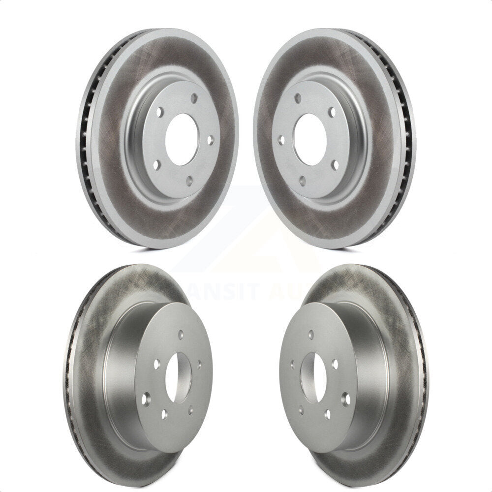 Front Rear Coated Disc Brake Rotors Kit For Nissan Quest Pathfinder KG-100935