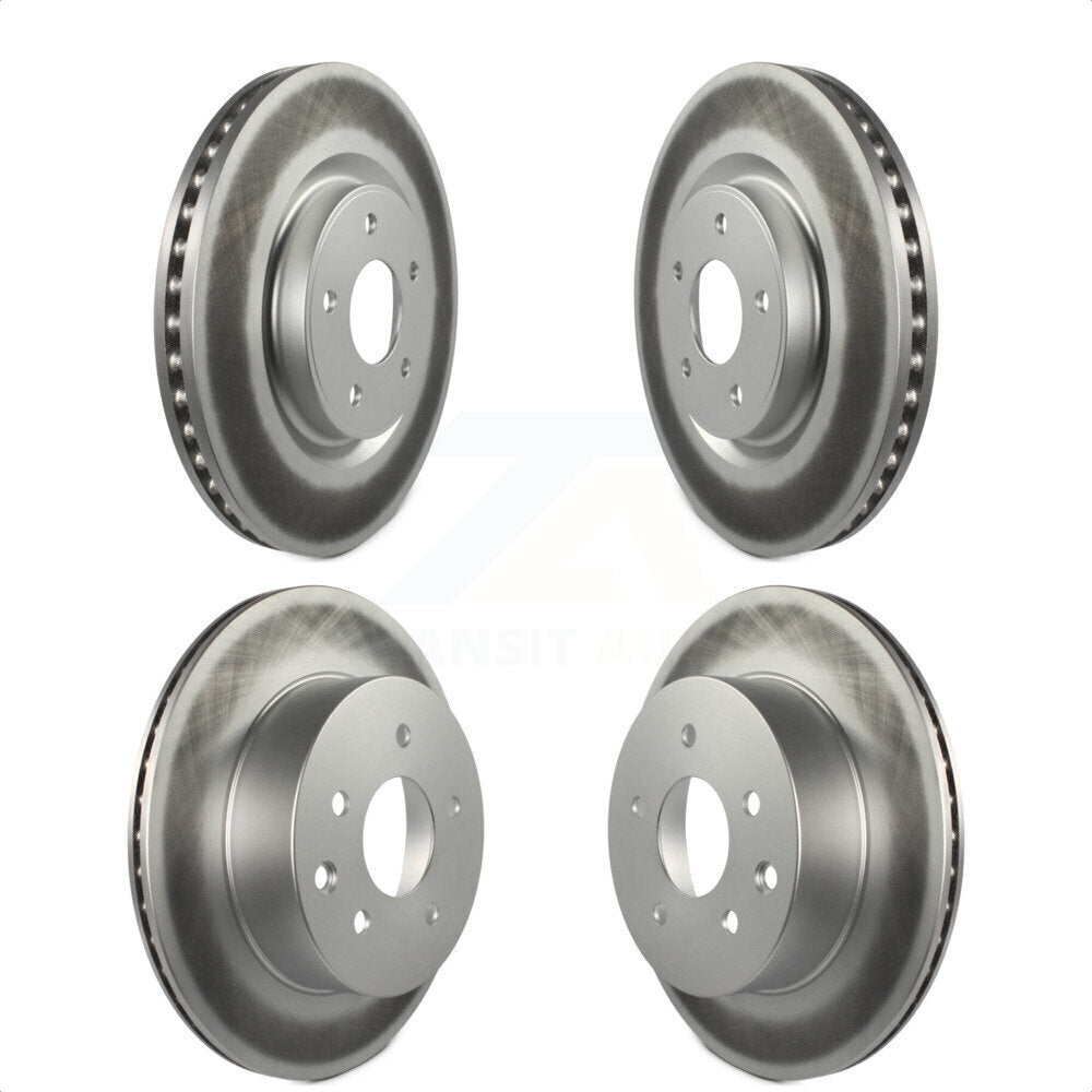 Front Rear Coated Disc Brake Rotors Kit For Nissan Rogue KG-101190