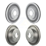 Front Rear Coated Disc Brake Rotors Kit For Nissan Rogue Select KG-101085