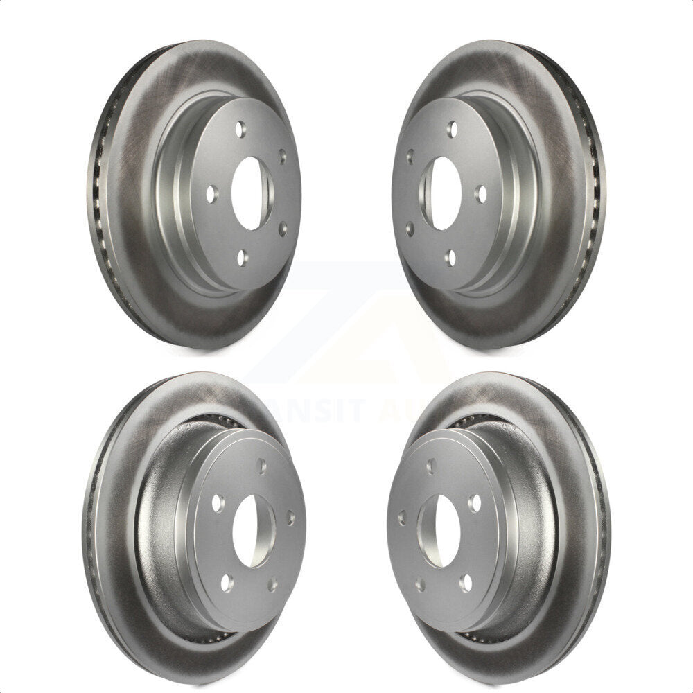 Front Rear Coated Disc Brake Rotors Kit For Ram 1500 Dodge Durango Classic Chrysler Aspen KG-100828