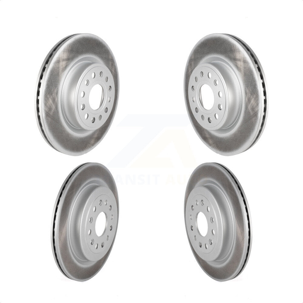 Front Rear Coated Disc Brake Rotors Kit For Ram 1500 KG-101248