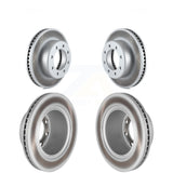 Front Rear Coated Disc Brake Rotors Kit For Ram 2500 3500 1500 Dodge KG-100851