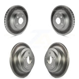 Front Rear Coated Disc Brake Rotors Kit For Subaru Impreza Forester Legacy Saab 9-2X KG-100875