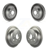 Front Rear Coated Disc Brake Rotors Kit For Subaru Impreza KG-100879