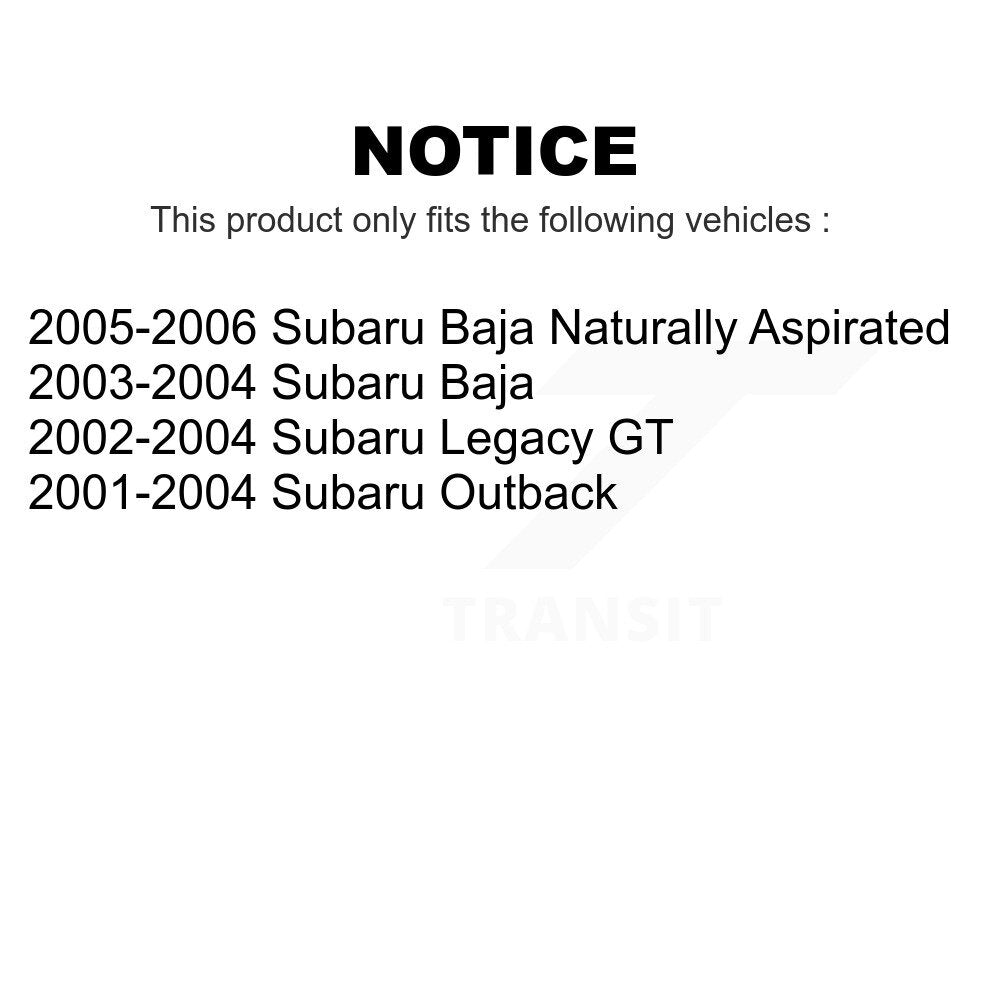 Front Rear Coated Disc Brake Rotors Kit For Subaru Outback Legacy Baja KG-100937