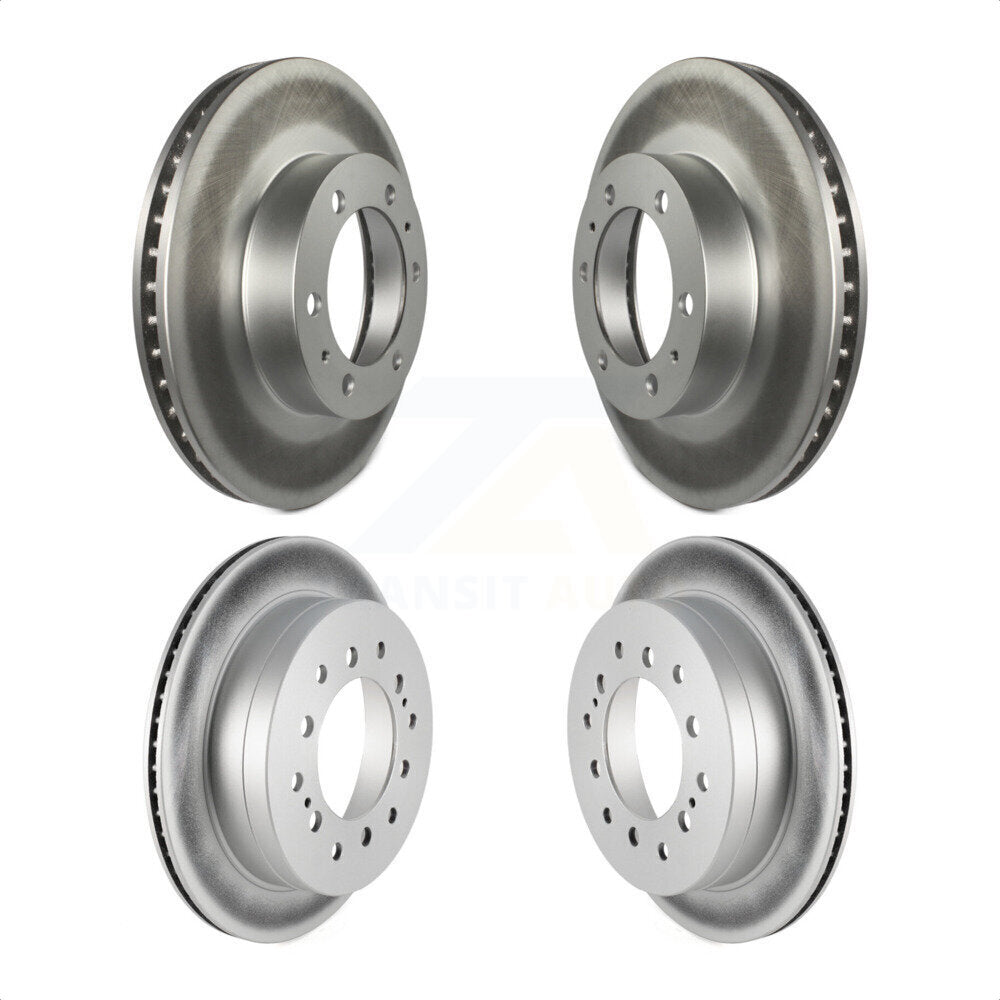 Front Rear Coated Disc Brake Rotors Kit For Toyota 4Runner FJ Cruiser KG-101102