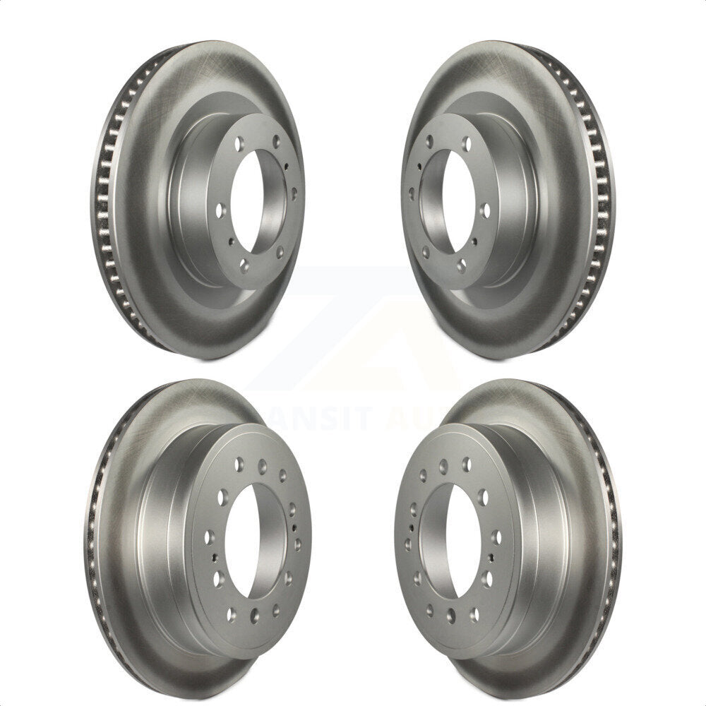 Front Rear Coated Disc Brake Rotors Kit For Toyota 4Runner Lexus GX460 KG-101126