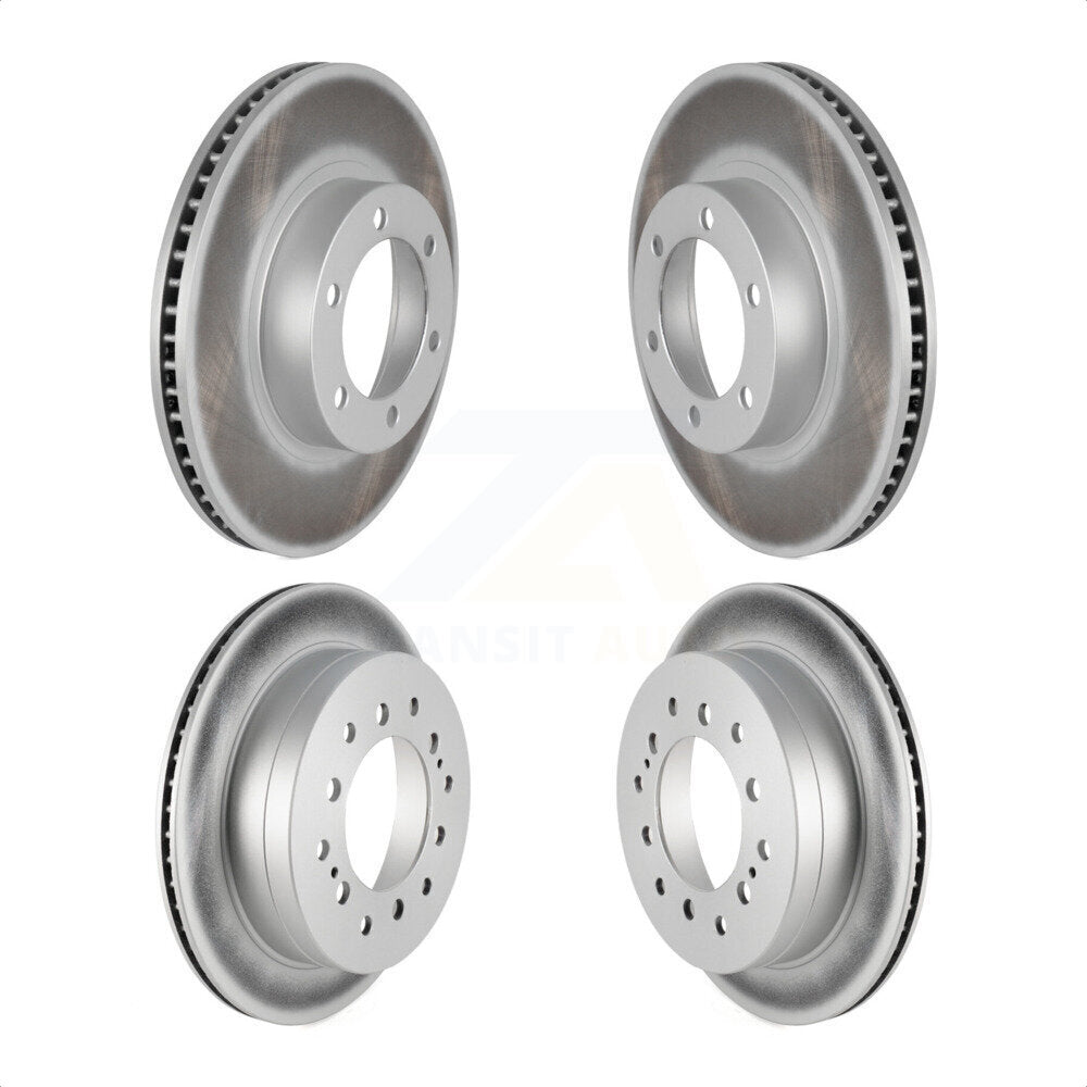 Front Rear Coated Disc Brake Rotors Kit For Toyota 4Runner Lexus GX470 KG-100946