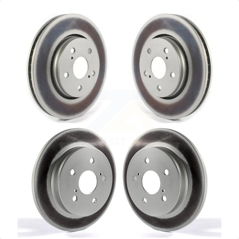 Front Rear Coated Disc Brake Rotors Kit For Toyota C-HR KG-101308