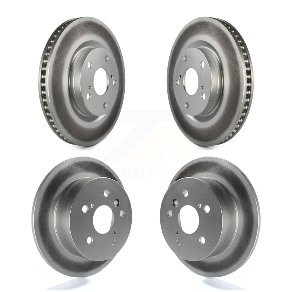 Front Rear Coated Disc Brake Rotors Kit For Toyota Camry Lexus ES350 Avalon KG-101027