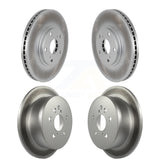 Front Rear Coated Disc Brake Rotors Kit For Toyota Highlander KG-100945