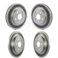 Front Rear Coated Disc Brake Rotors Kit For Toyota Prius Corolla Prime AWD-e KG-101286