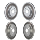 Front Rear Coated Disc Brake Rotors Kit For Toyota Yaris KG-101157