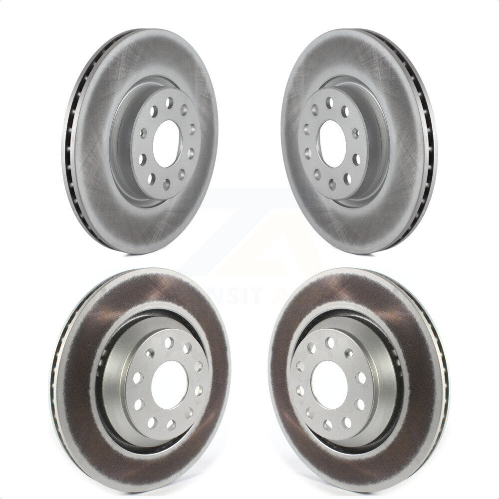 Front Rear Coated Disc Brake Rotors Kit For Volkswagen CC Passat KG-101257