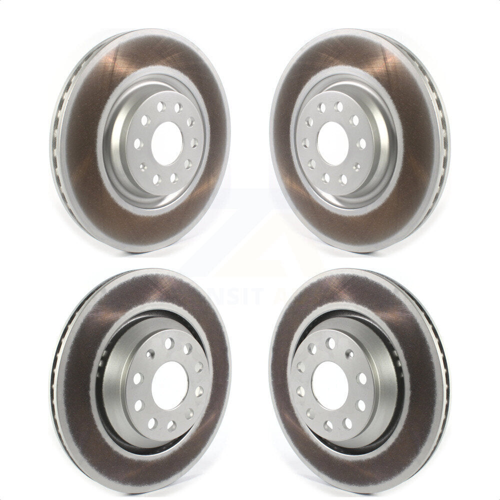 Front Rear Coated Disc Brake Rotors Kit For Volkswagen CC Passat KG-101270