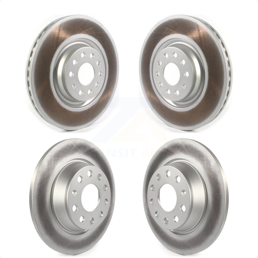 Front Rear Coated Disc Brake Rotors Kit For Volkswagen CC With 340mm Diameter Rotor KG-101271