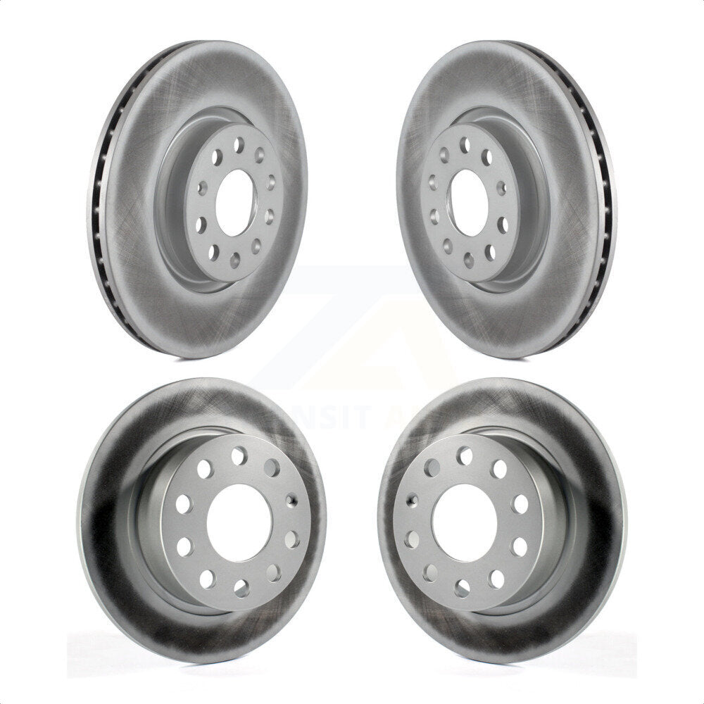 Front Rear Coated Disc Brake Rotors Kit For Volkswagen Jetta Beetle KG-100998