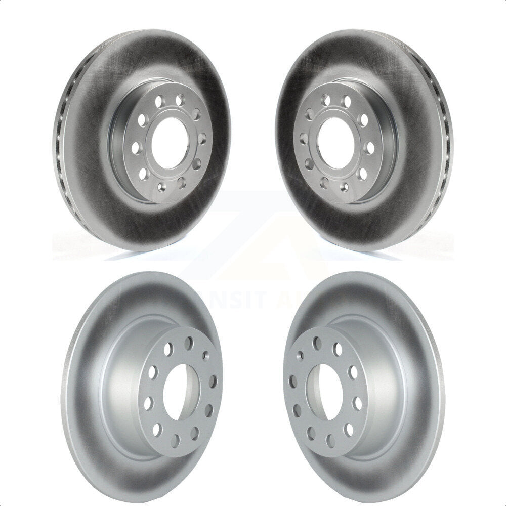 Front Rear Coated Disc Brake Rotors Kit For Volkswagen Jetta Taos KG-101544