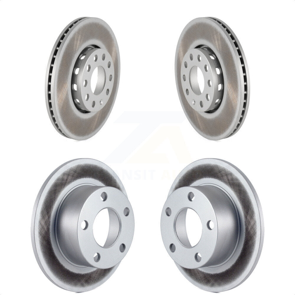 Front Rear Coated Disc Brake Rotors Kit For Volkswagen Passat Audi A6 Quattro 100 S6 KG-100871