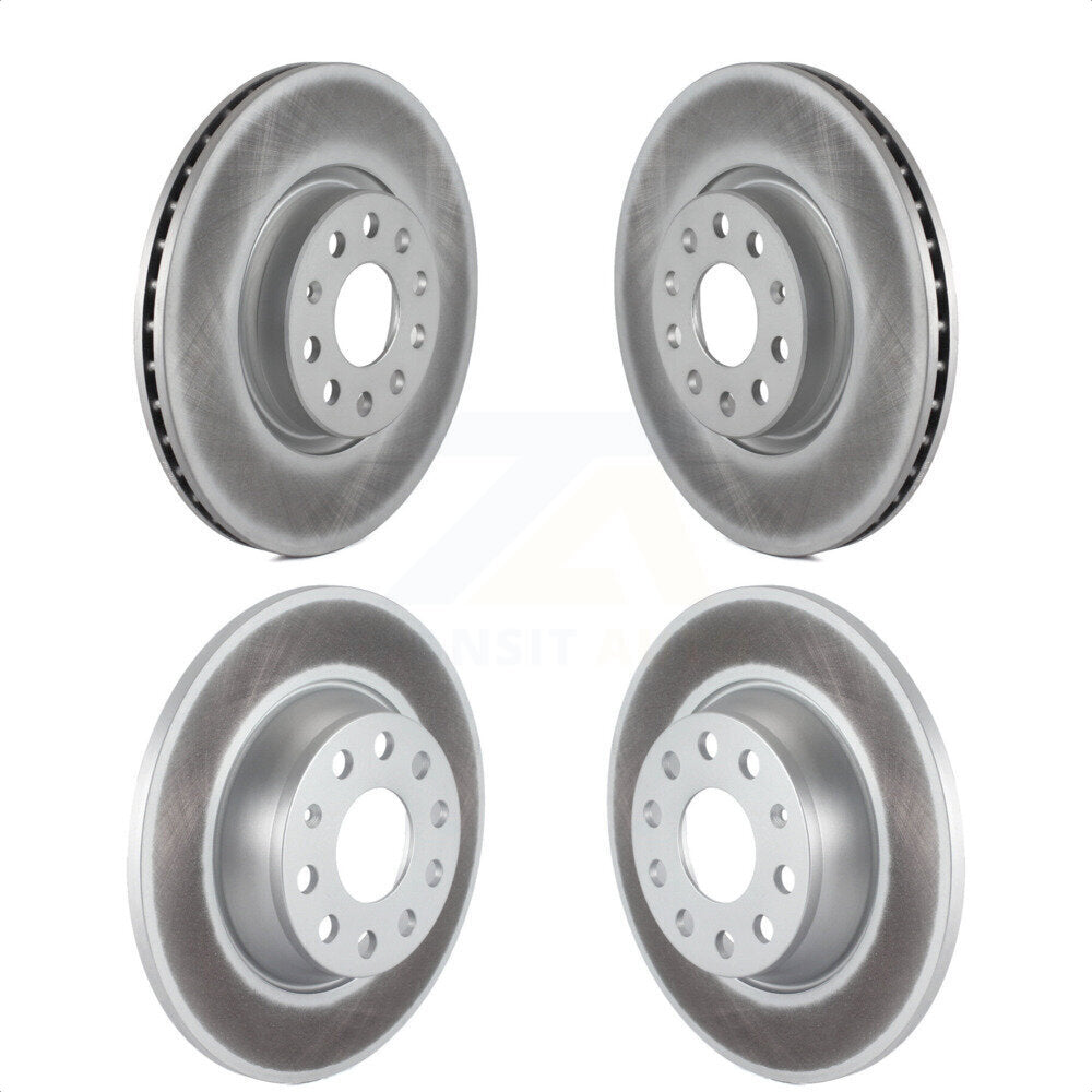 Front Rear Coated Disc Brake Rotors Kit For Volkswagen Passat GTI Eos Audi A3 Quattro Golf KG-100995