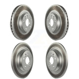 Front Rear Coated Disc Brake Rotors Kit For Volvo S60 V70 With 300mm Diameter Rotor KG-101112