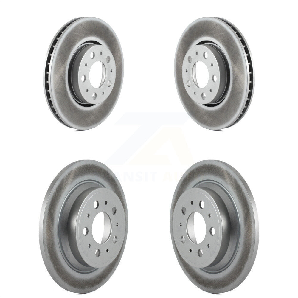 Front Rear Coated Disc Brake Rotors Kit For Volvo S60 V70 XC70 S80 KG-100908