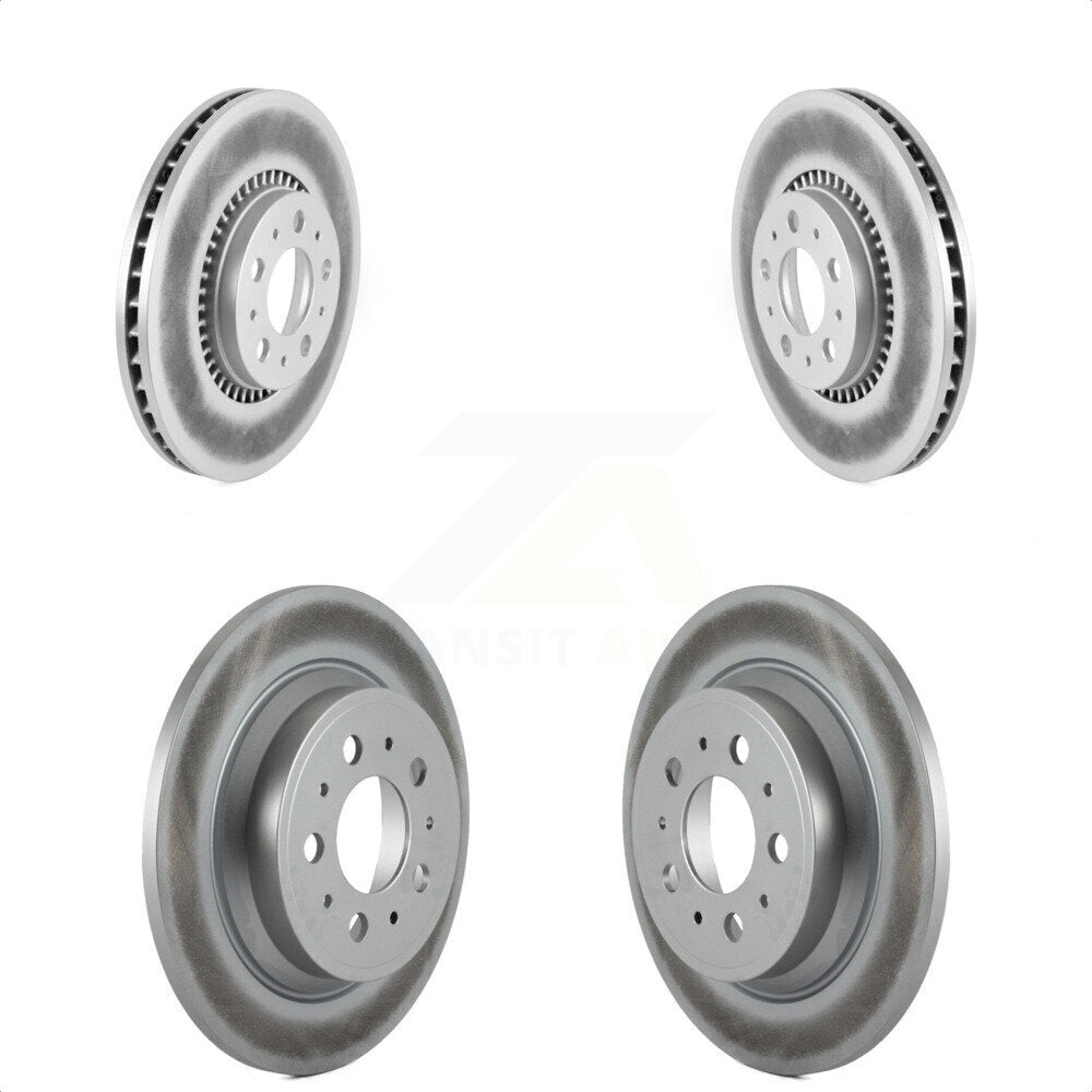 Front Rear Coated Disc Brake Rotors Kit For Volvo S60 V70 XC70 S80 KG-100909