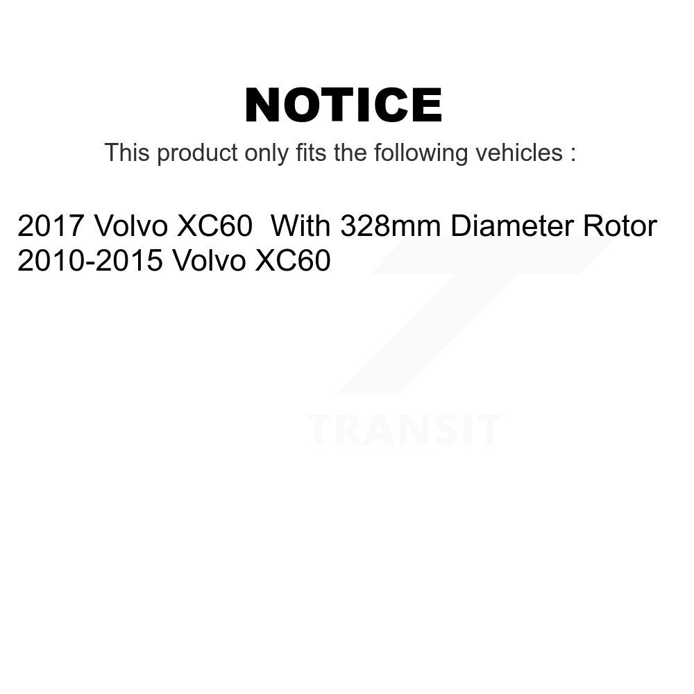 Front Rear Coated Disc Brake Rotors Kit For Volvo XC60 KG-101124