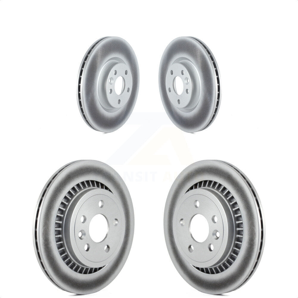 Front Rear Coated Disc Brake Rotors Kit For Volvo XC60 KG-101581
